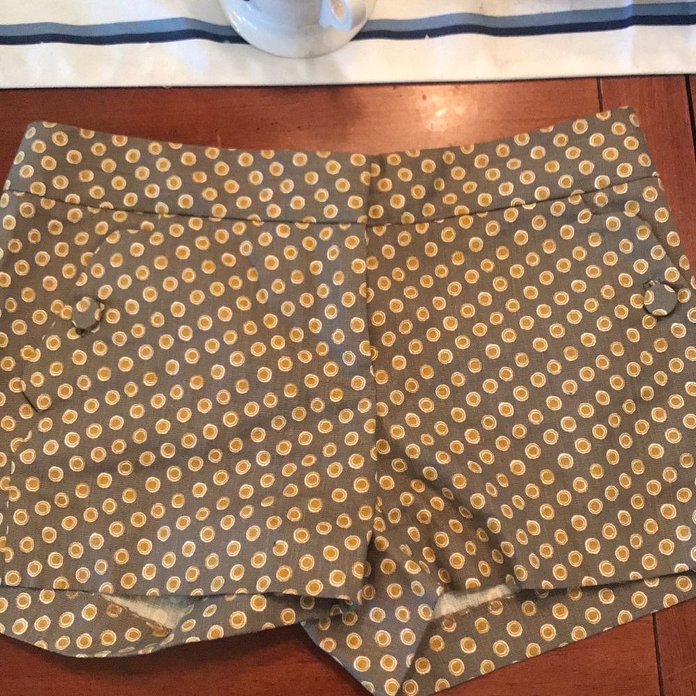J.Crew shorts super cute size 00 gold  and taupe